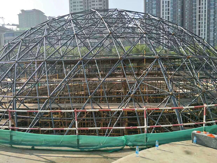 琼海球形网架钢结构施工